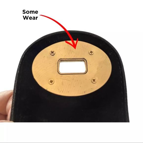 Purse by Emma Fox black suede. - Picture 7 of 9